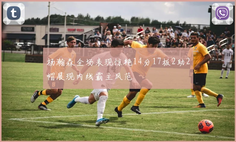 杨瀚森全场表现惊艳14分17板2助2帽展现内线霸主风范
